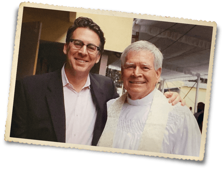 John Gilman II with his father